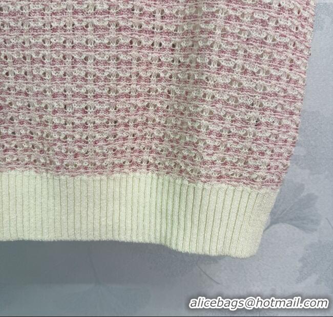 ​Best Price Chanel Cashmere Vest 0814 Light Pink 2025