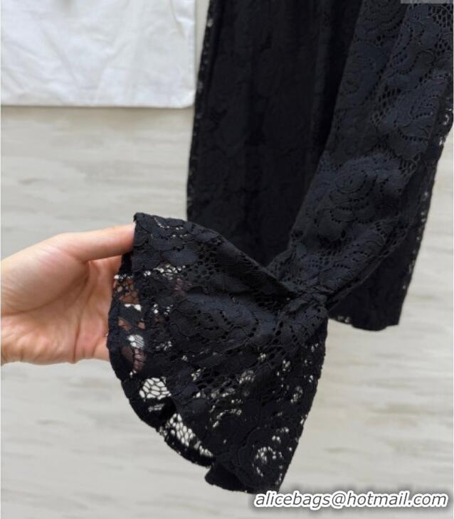 Buy Discount Chanel Lace Shirt 0812 Black 2025