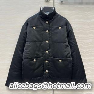 Famous Brand Chanel CC Allover Padded Jacket 0812 Black 2025