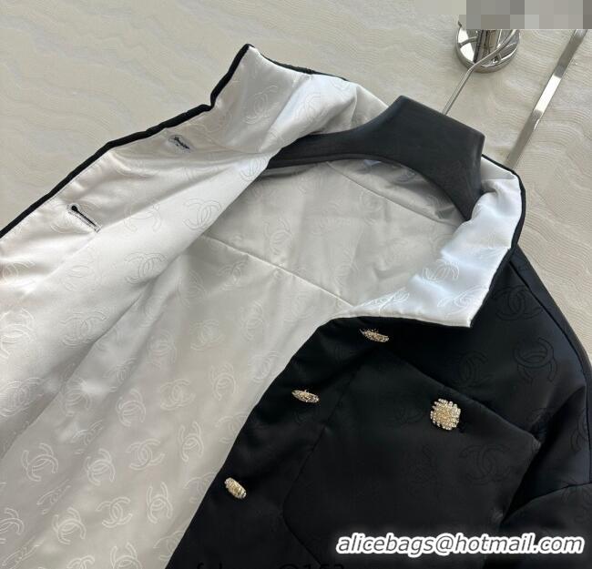 Famous Brand Chanel CC Allover Padded Jacket 0812 Black 2025