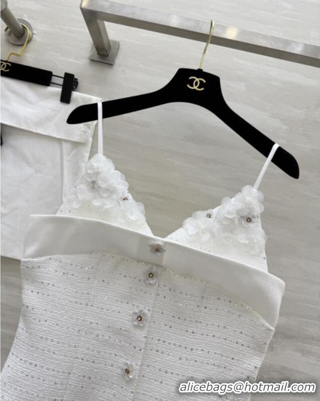 Well Crafted Chanel Tweed Vest CH82122 White 2025