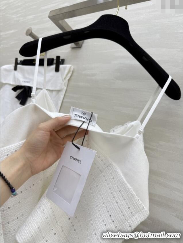 Well Crafted Chanel Tweed Vest CH82122 White 2025