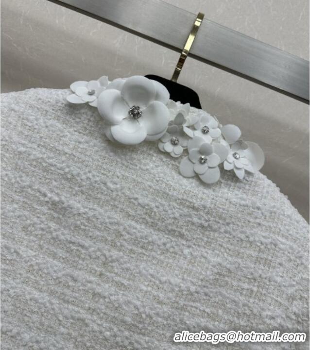 Top Design Chanel Tweed Jacket CH82112 White 2025