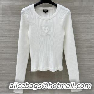 Most Popular Chanel Knit Sweater CH82121 White 2025