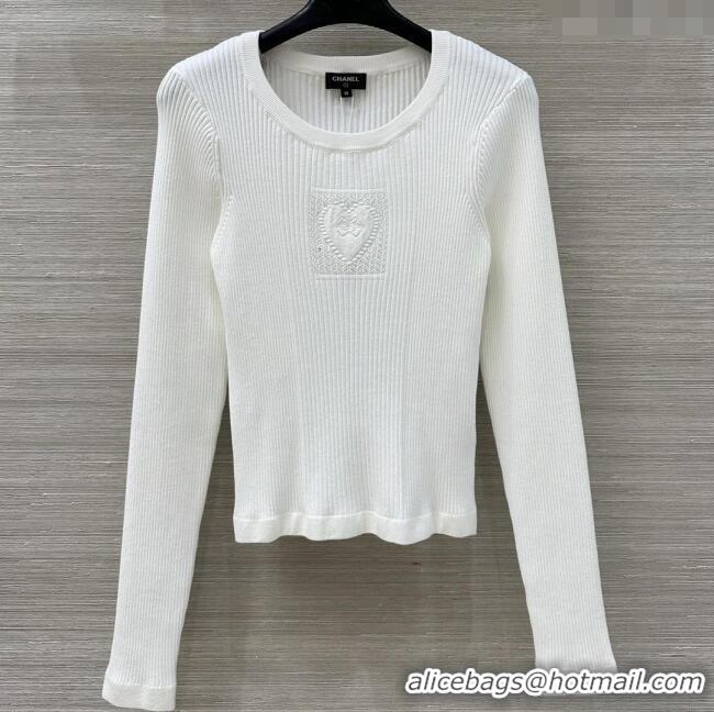 Most Popular Chanel Knit Sweater CH82121 White 2025