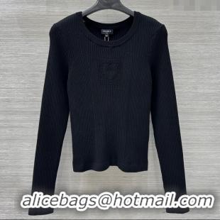 ​Grade Quality Chanel Knit Sweater CH82122 Black 2025
