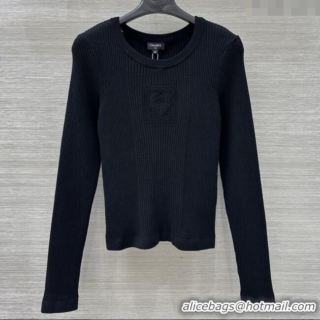 ​Grade Quality Chanel Knit Sweater CH82122 Black 2025