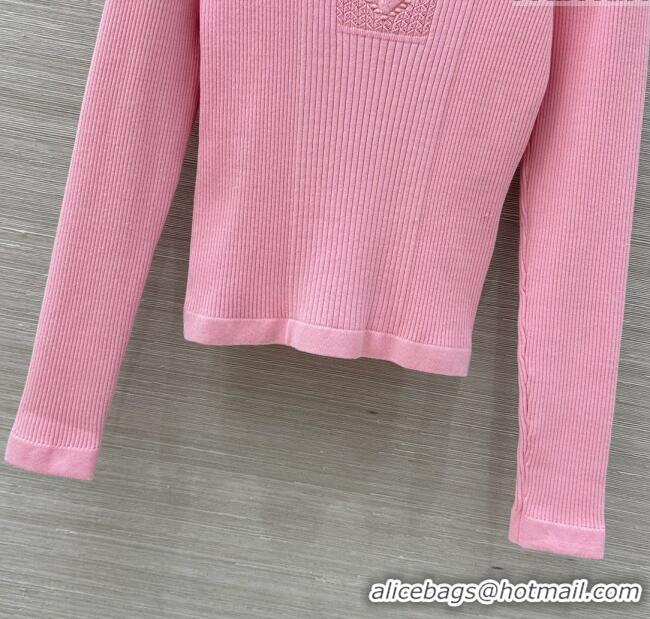 Well Crafted Chanel Knit Sweater CH82123 Pink 2025