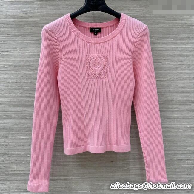 Well Crafted Chanel Knit Sweater CH82123 Pink 2025