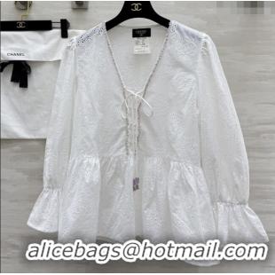 Traditional Discount Chanel Blouse CH82127 White 2025