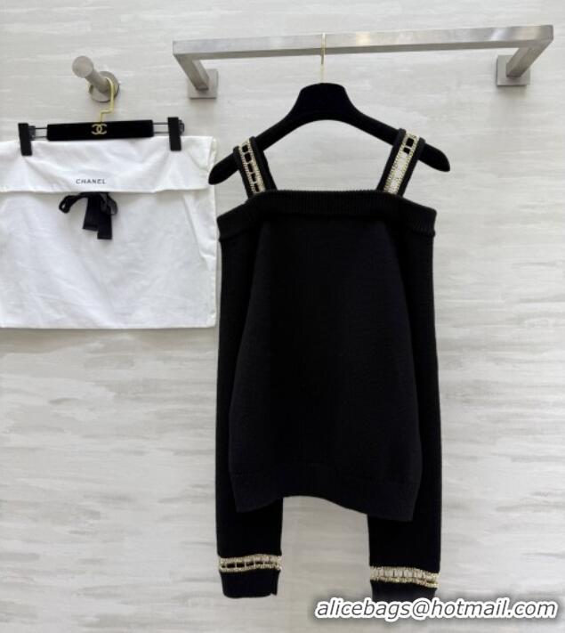 Inexpensive Chanel Cashmere Sweater CH82133 Black 2025