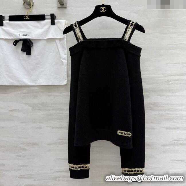 Inexpensive Chanel Cashmere Sweater CH82133 Black 2025