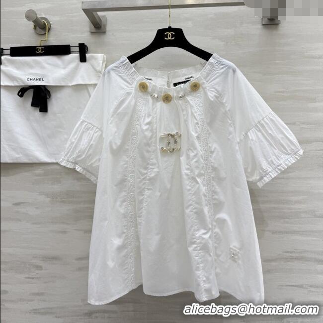 Reasonable Price Chanel Top CH82136 White 2025