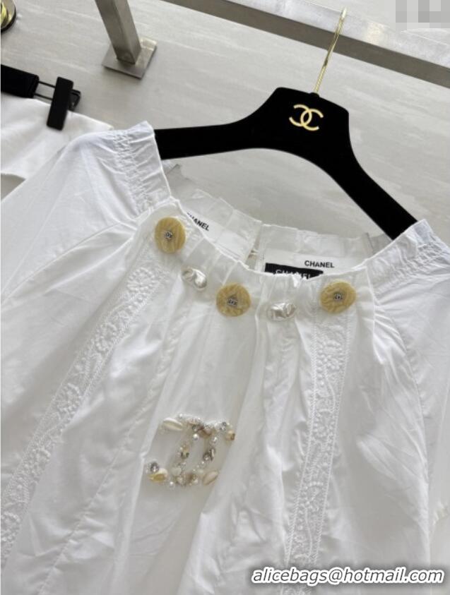 Reasonable Price Chanel Top CH82136 White 2025