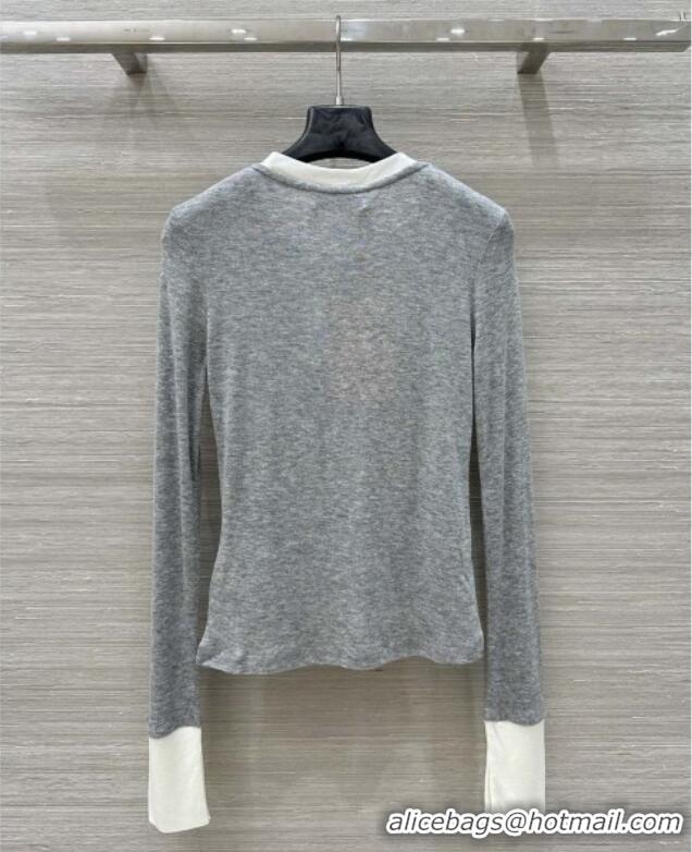 Buy Discount Miu Miu Shirt M82102 Grey 2025