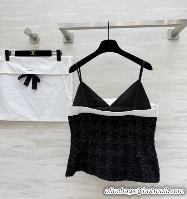 Unique Grade Chanel Tweed Vest CH82120 Black 2025
