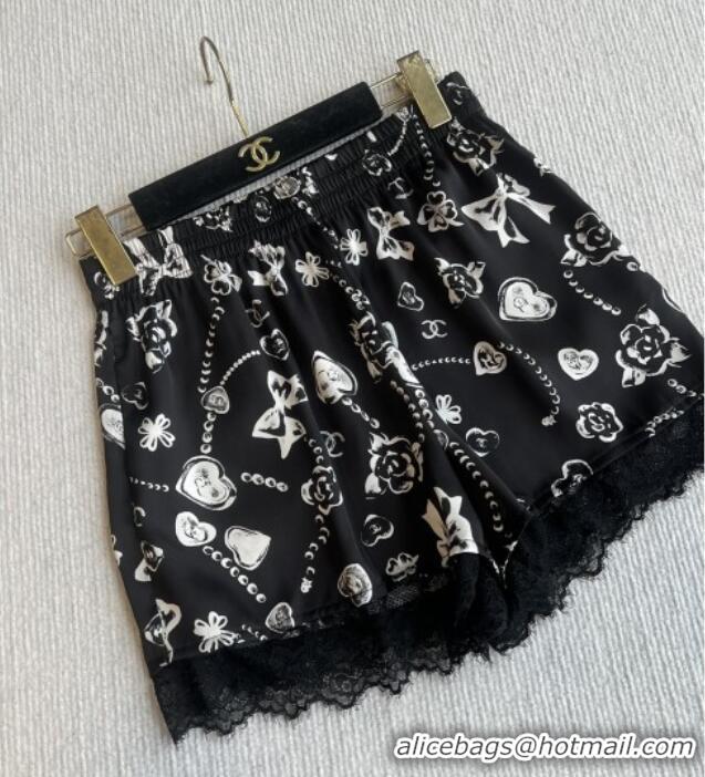 Top Quality Chanel Shorts CH082907 Black 2025