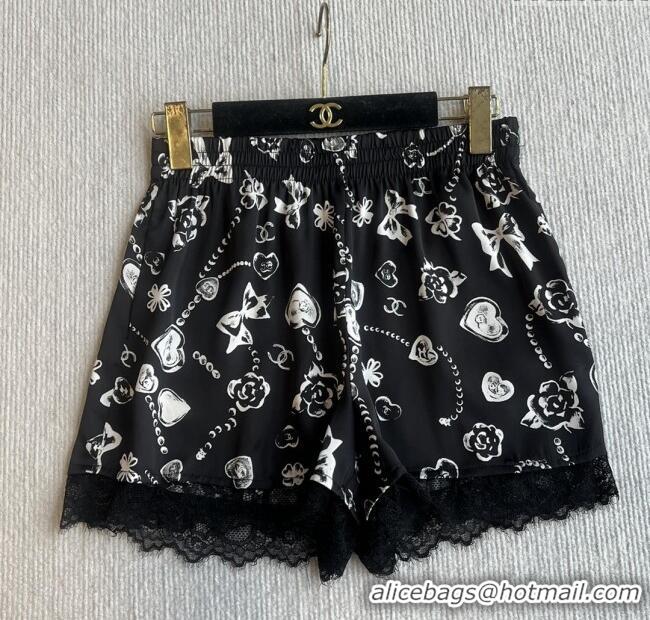 Top Quality Chanel Shorts CH082907 Black 2025
