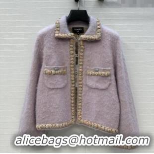Reasonable Price Chanel Cashmere & Wool Cardigan CH090105 Purple 2025