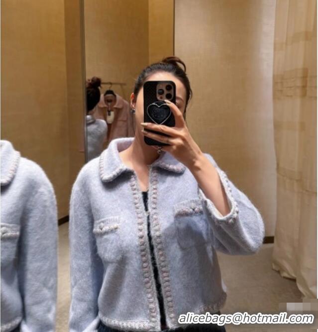 Reasonable Price Chanel Cashmere & Wool Cardigan CH090105 Purple 2025