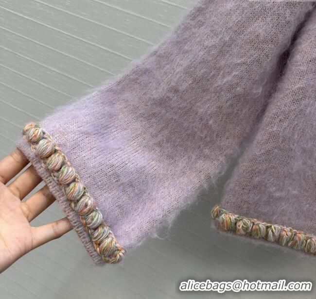 Reasonable Price Chanel Cashmere & Wool Cardigan CH090105 Purple 2025