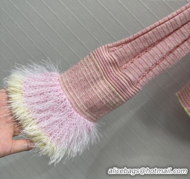 Buy Discount Chanel Cashmere Cardigan CH090201 Pink 2025