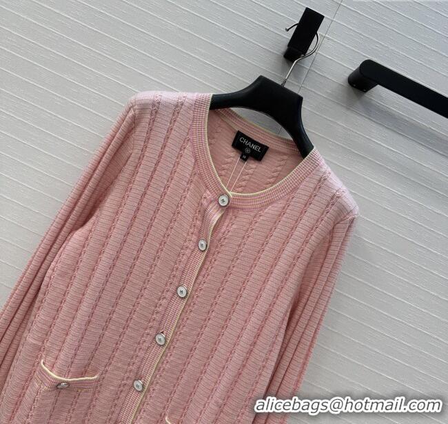 Buy Discount Chanel Cashmere Cardigan CH090201 Pink 2025