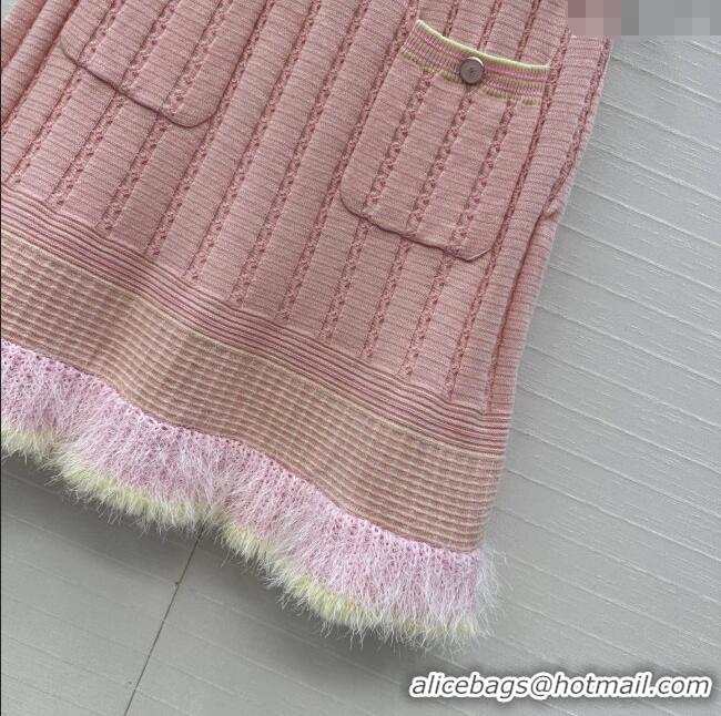 Well Crafted Chanel Cashmere Skirt CH090202 Pink 2025