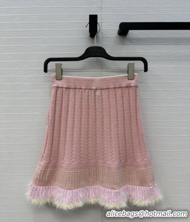 Well Crafted Chanel Cashmere Skirt CH090202 Pink 2025