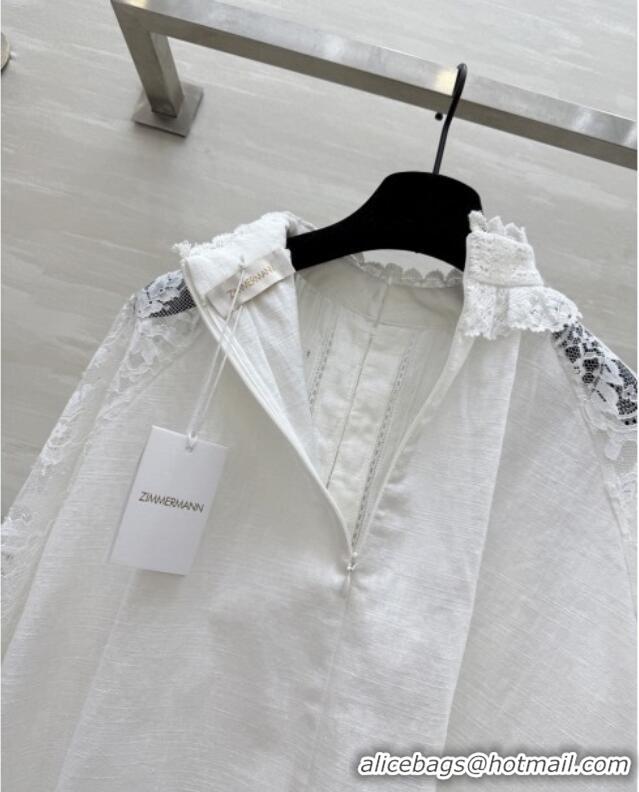 Super Quality Zimmermann Blouse Z090211 White 2025