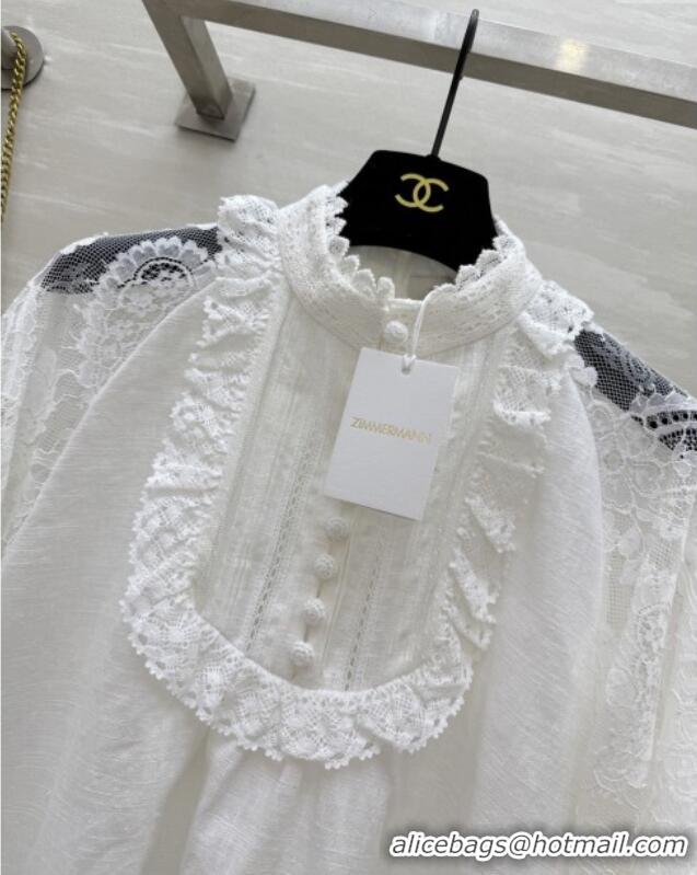 Super Quality Zimmermann Blouse Z090211 White 2025