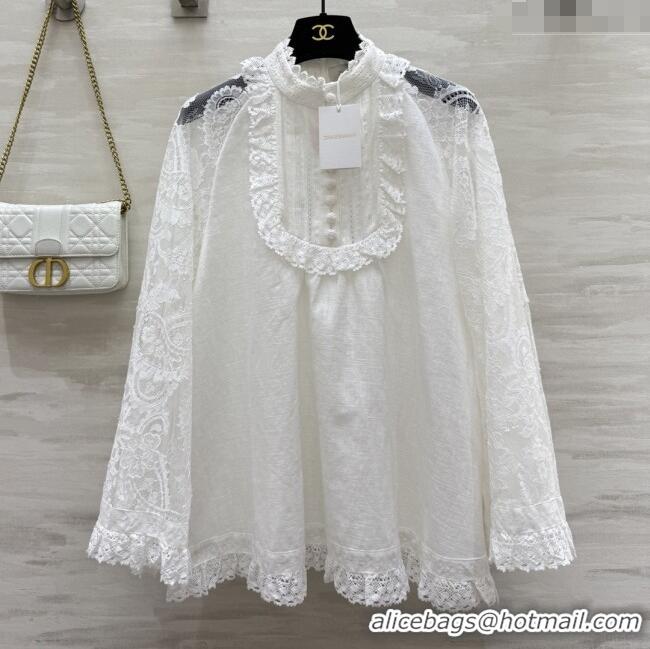 Super Quality Zimmermann Blouse Z090211 White 2025