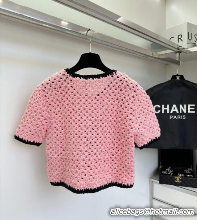 ​Top Quality Chanel Knit Cardigan and Skirt CH090221 Pink 2025