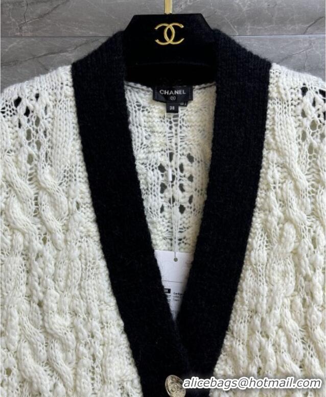 Super Quality Chanel Wool Cardigan CH090405 White 2025