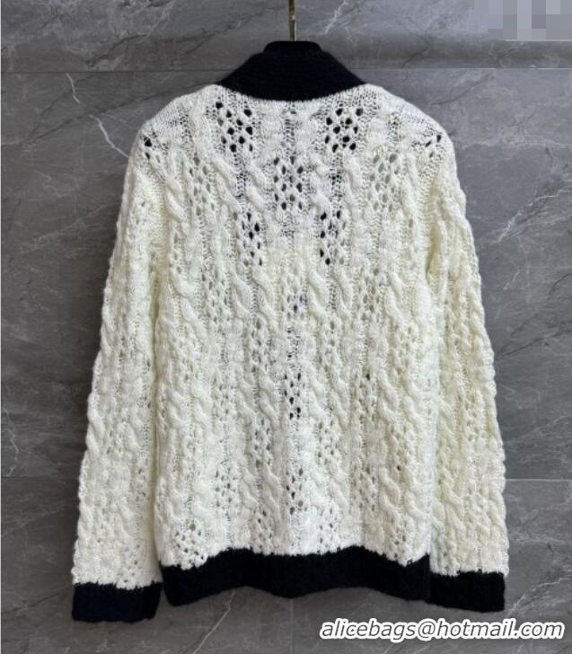 Super Quality Chanel Wool Cardigan CH090405 White 2025