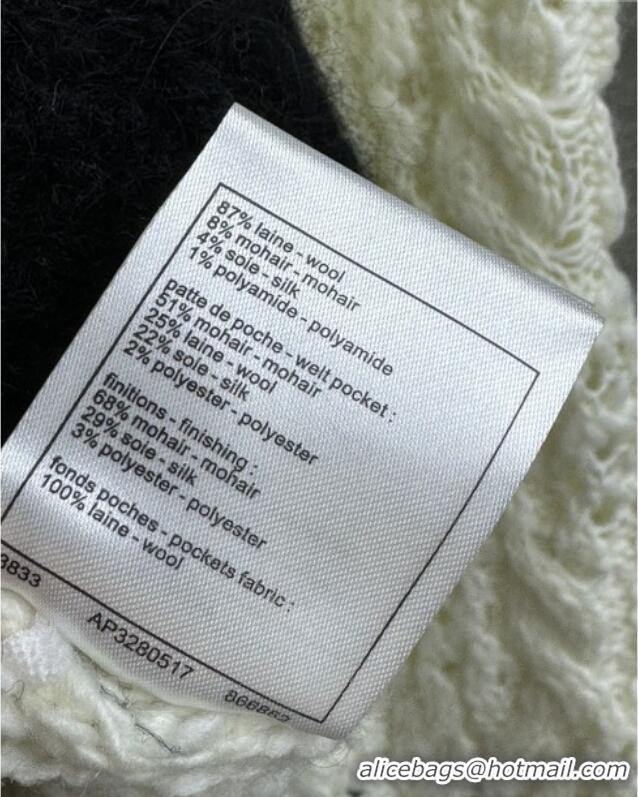 Super Quality Chanel Wool Cardigan CH090405 White 2025