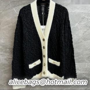 Well Crafted Chanel Wool Cardigan CH090406 Black 2025
