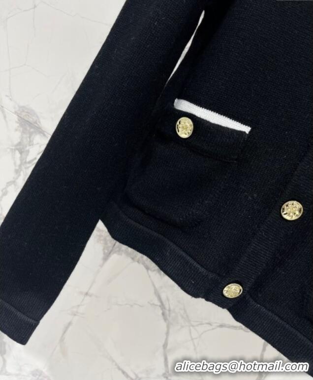 Well Crafted Chanel Cashmere Cardigan CH090401 Black 2025