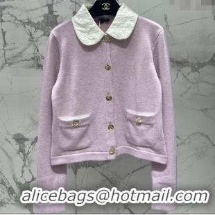 ﻿Best Quality Chanel Cashmere Cardigan CH090401 Pink 2025