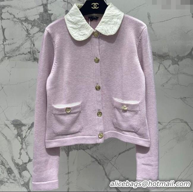 ﻿Best Quality Chanel Cashmere Cardigan CH090401 Pink 2025