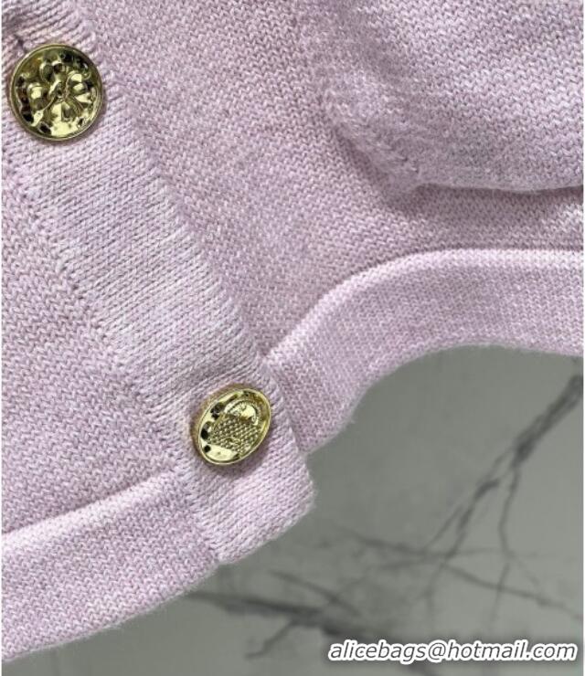﻿Best Quality Chanel Cashmere Cardigan CH090401 Pink 2025