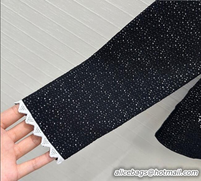 Unique Discount Chanel Tweed Jacket CH090402 Black/White 2025