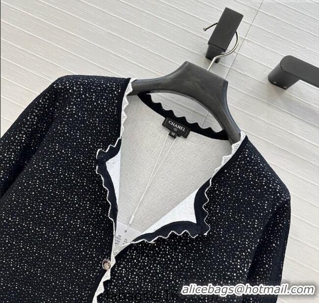 Unique Discount Chanel Tweed Jacket CH090402 Black/White 2025