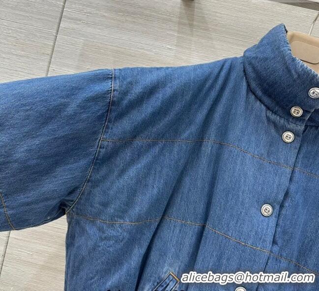 Grade Quality Chanel Denim Down Jacket CH0904069 Blue 2025