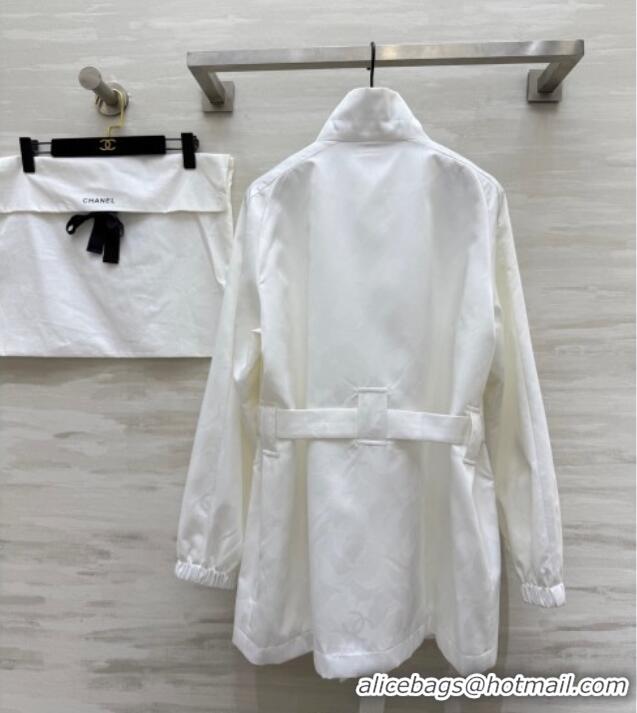 Best Price Chanel Jacket with Belt CH0904085 White 2025