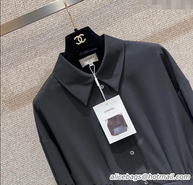 Buy New Cheap Chanel Shirt CH090504 Black 2025