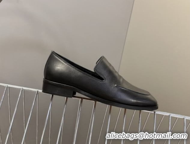 Unique Style Miu Miu Leather Loafers 5D545E Black 1025021 2025