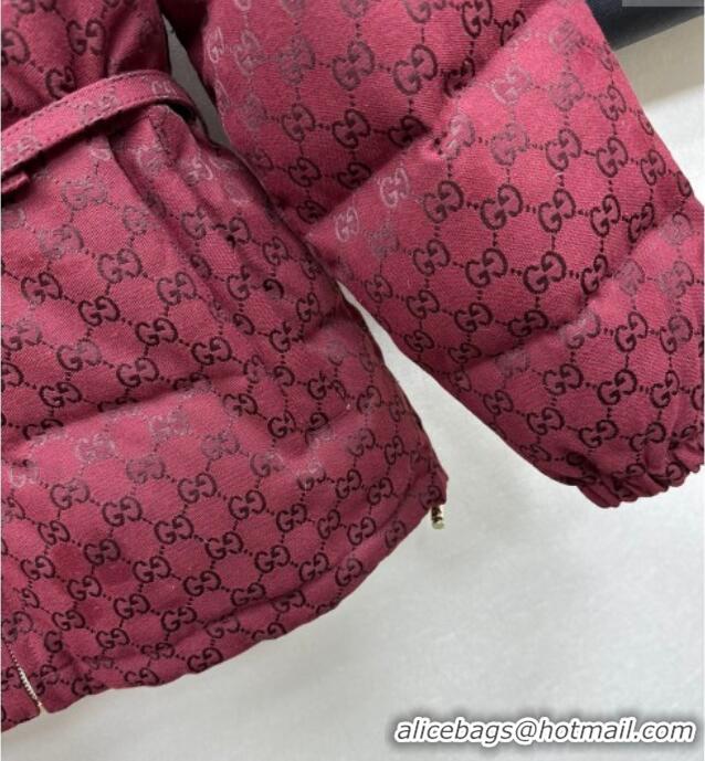 Super Quality Gucci GG Down Jacket GG110613 Red 2025