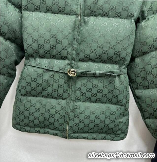 ​Super Quality Gucci GG Down Jacket GG110613 Green 2025