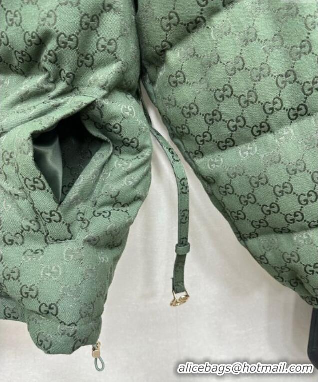 ​Super Quality Gucci GG Down Jacket GG110613 Green 2025